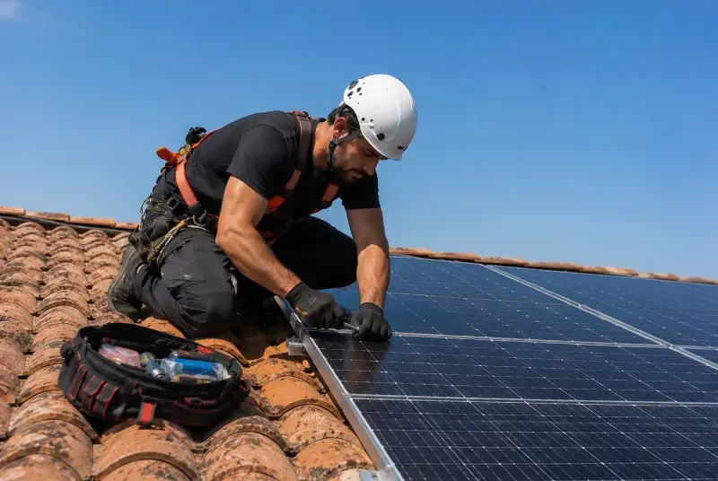 Maintenance et monitoring de panneaux solaires à Gunstett